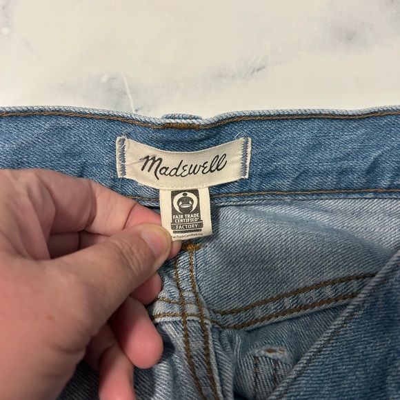 Madewell Light Rigid A-Line Denim Mini Skirt - Picture 6 of 7